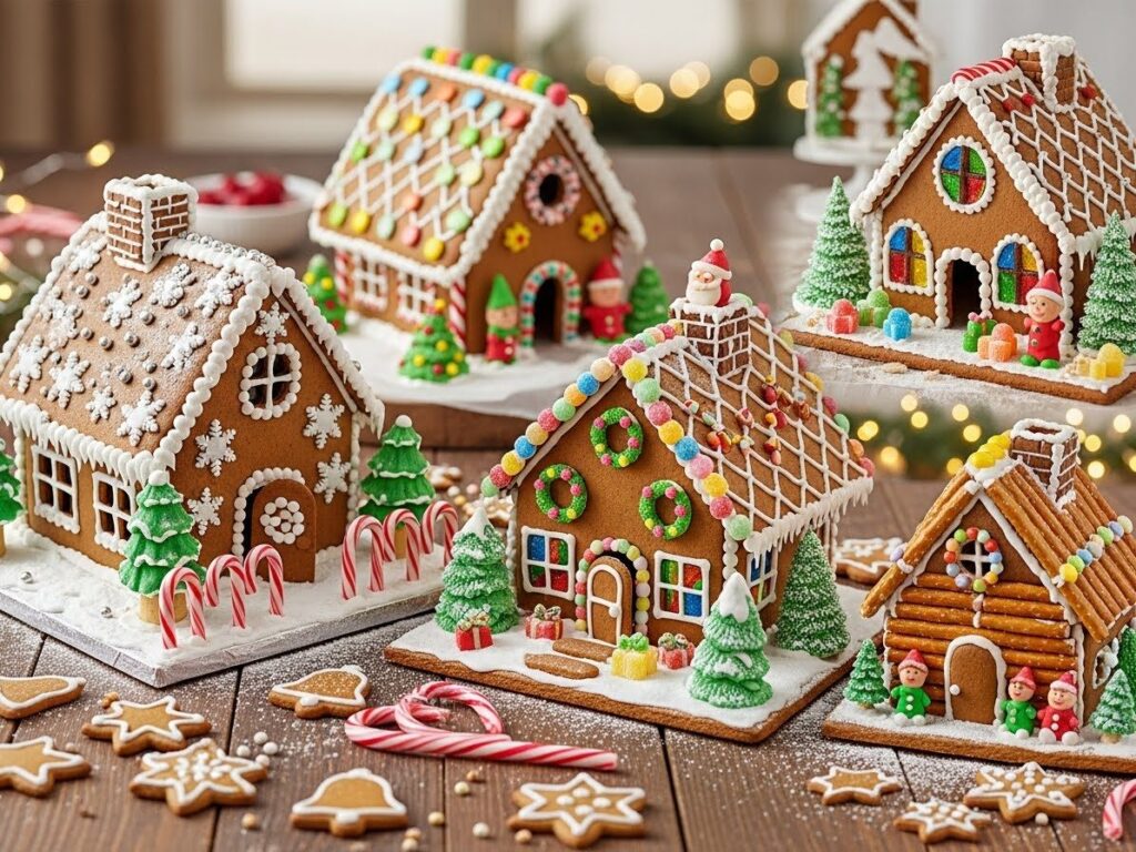 Holiday-Themed Gingerbread Motifs
