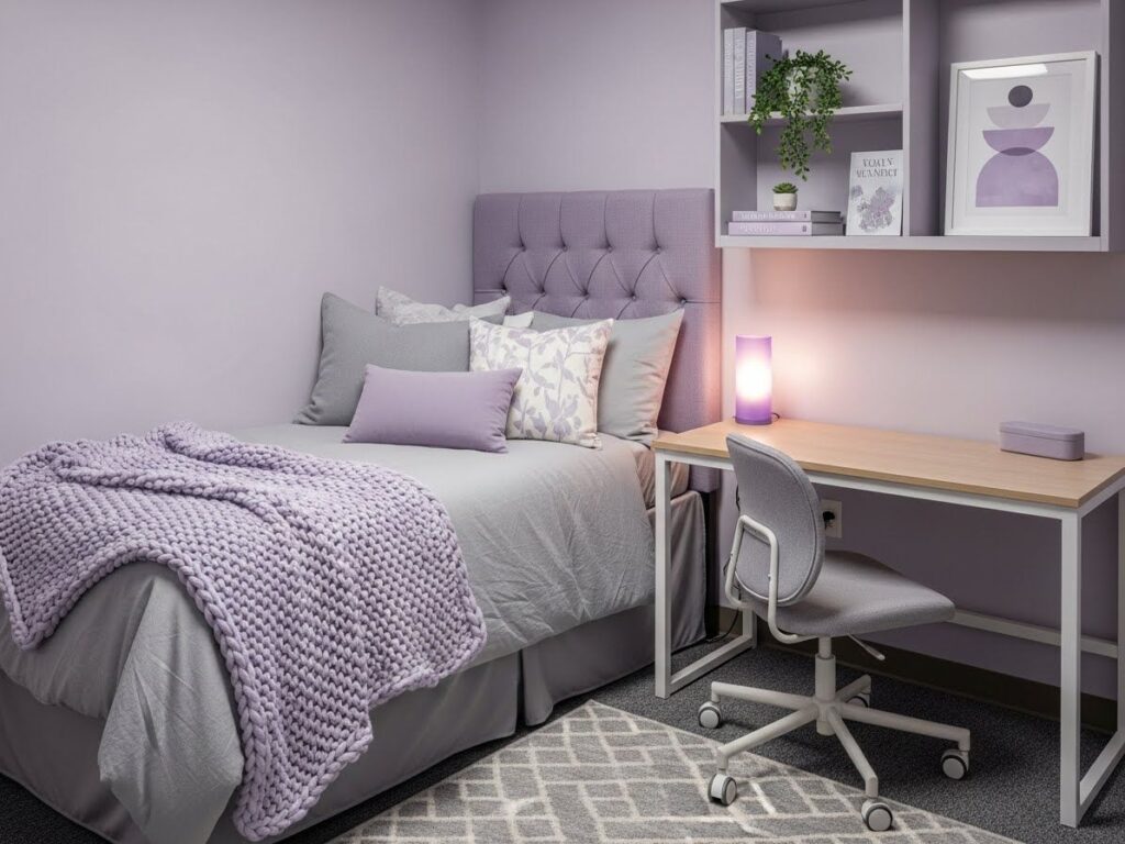 Lavender and Soft Gray for Relaxation