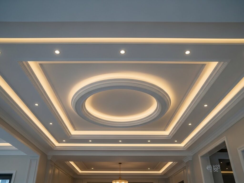 Layered POP Ceiling Design for Depth and Dimension