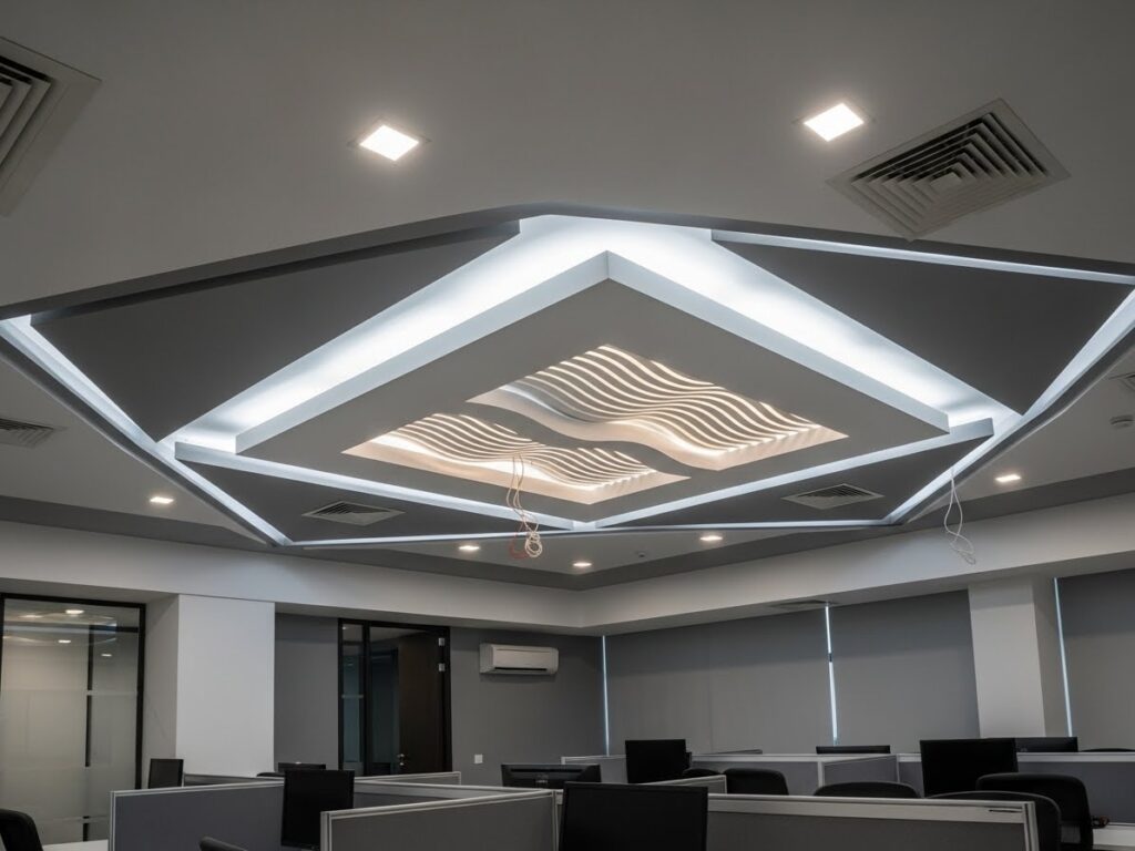 Office POP Ceiling Design for Productivity and Style