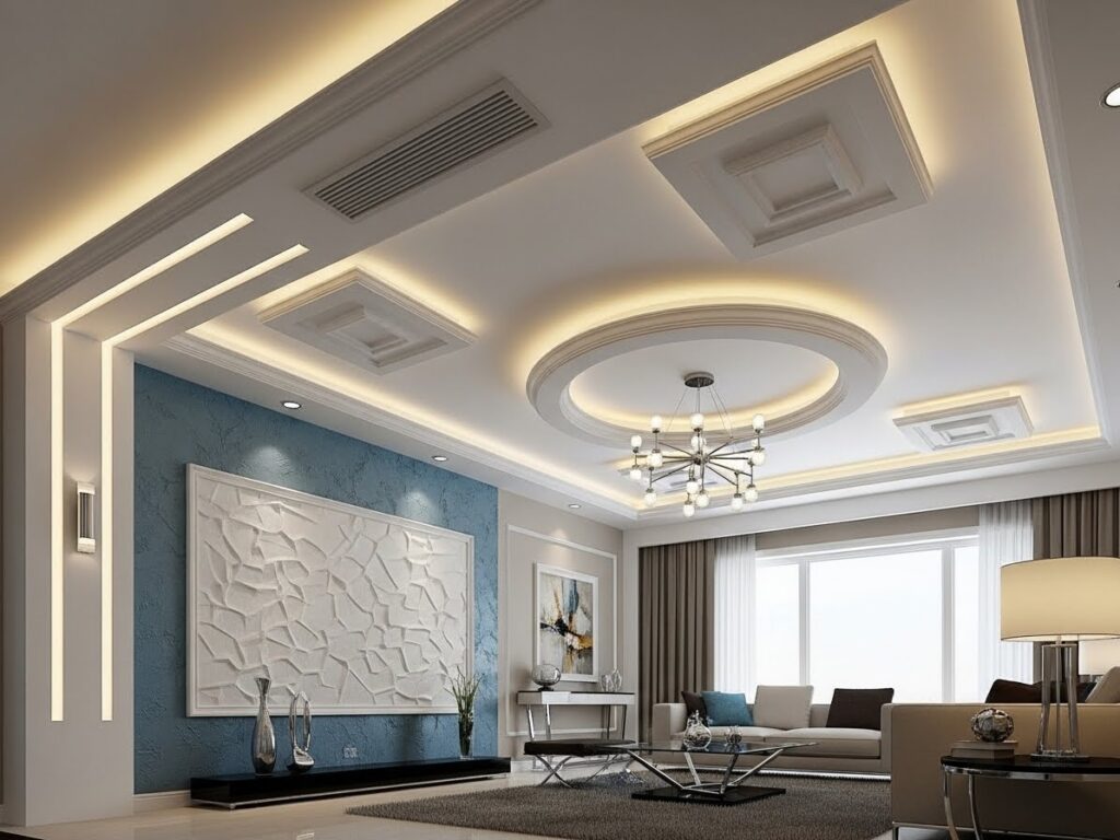 POP Ceiling for the Living Room with Modern Stylin