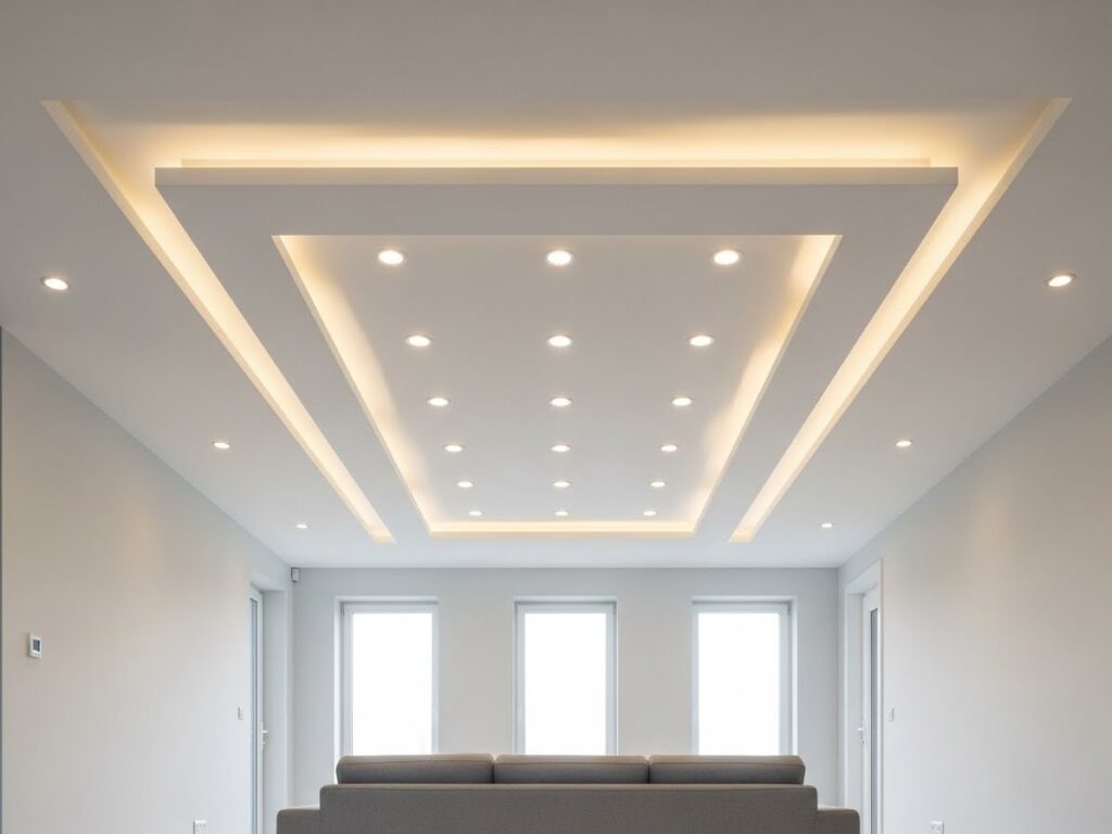 Recessed Light POP Ceiling for Clean, Modern Brightness