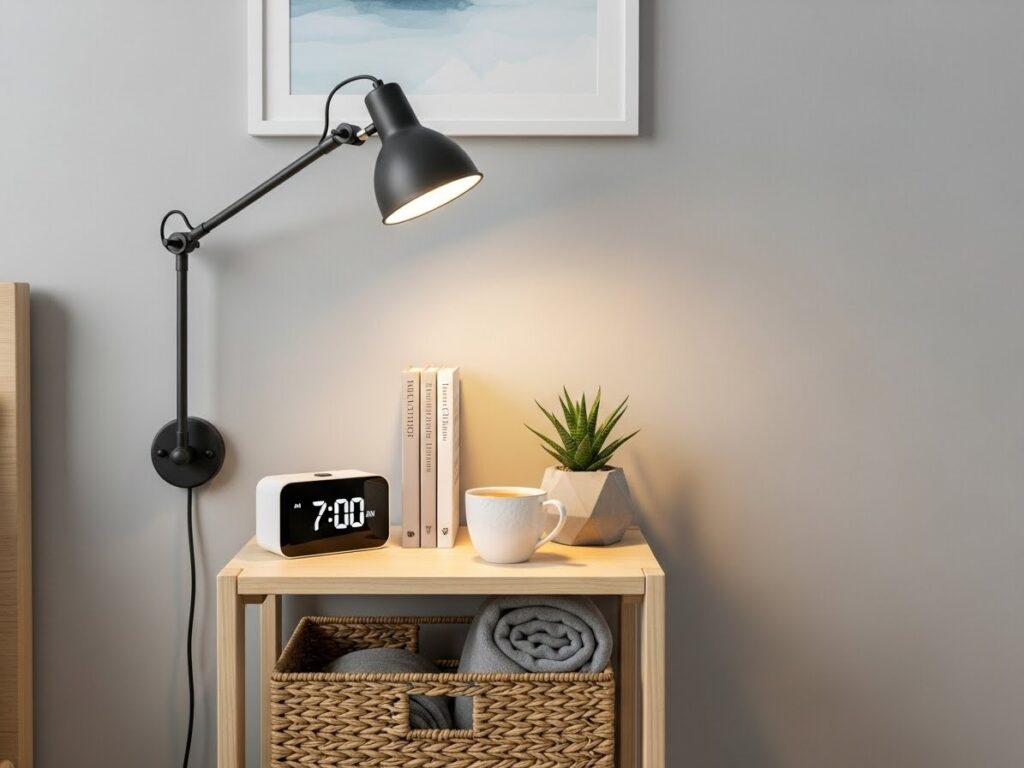 Small Bedroom Nightstand Styling That Saves Space
