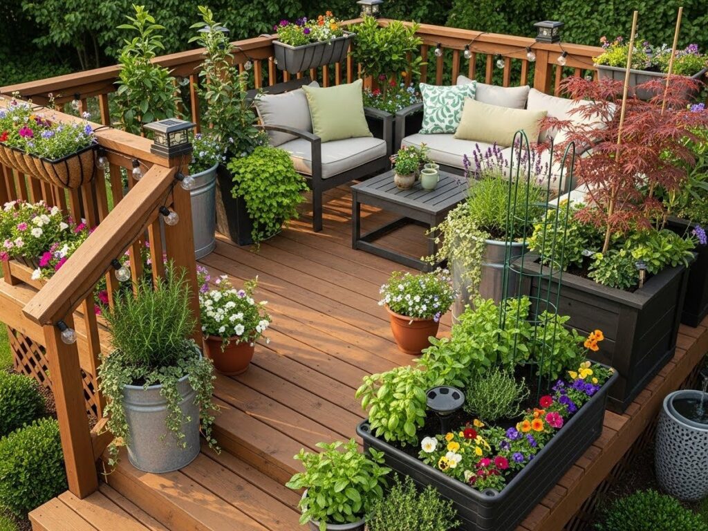 Small Deck Gardening with Smart Plant Choices