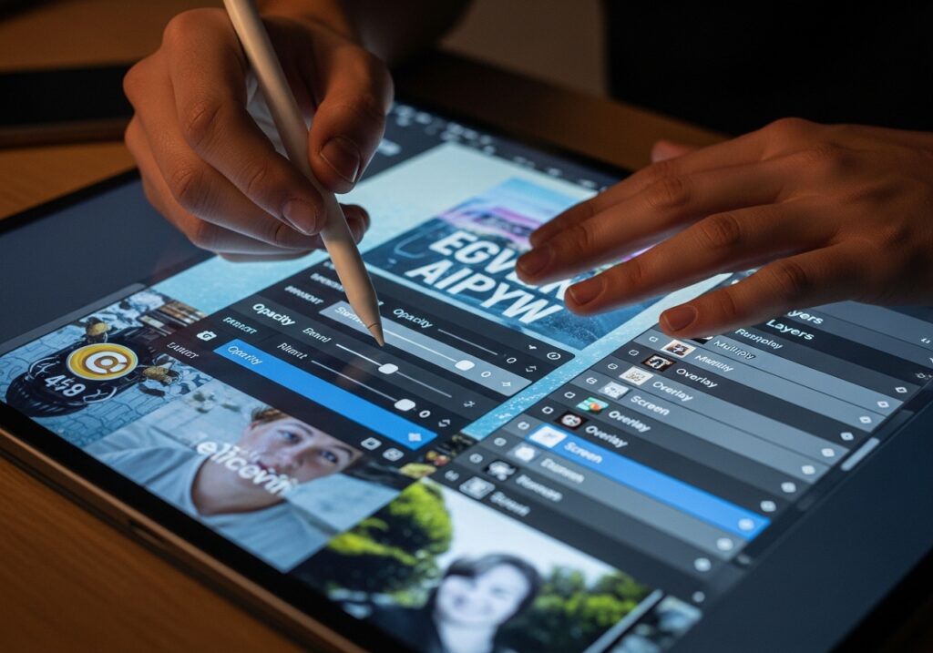 Dimming and adjusting layers