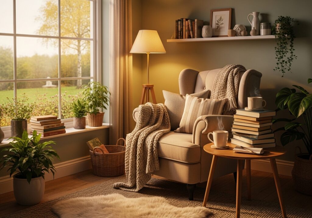  Cozy reading nook