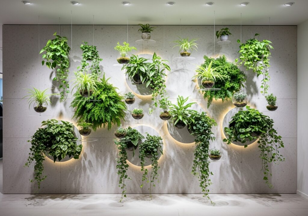 Floating Plant Wall Display