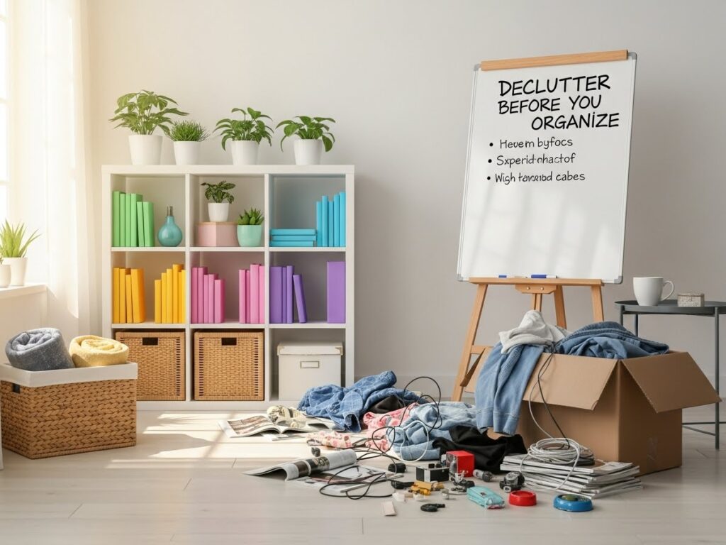 Declutter Before You Organize