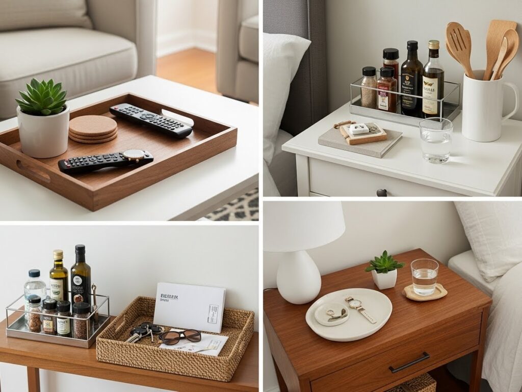 Trays to Control Surface Clutter