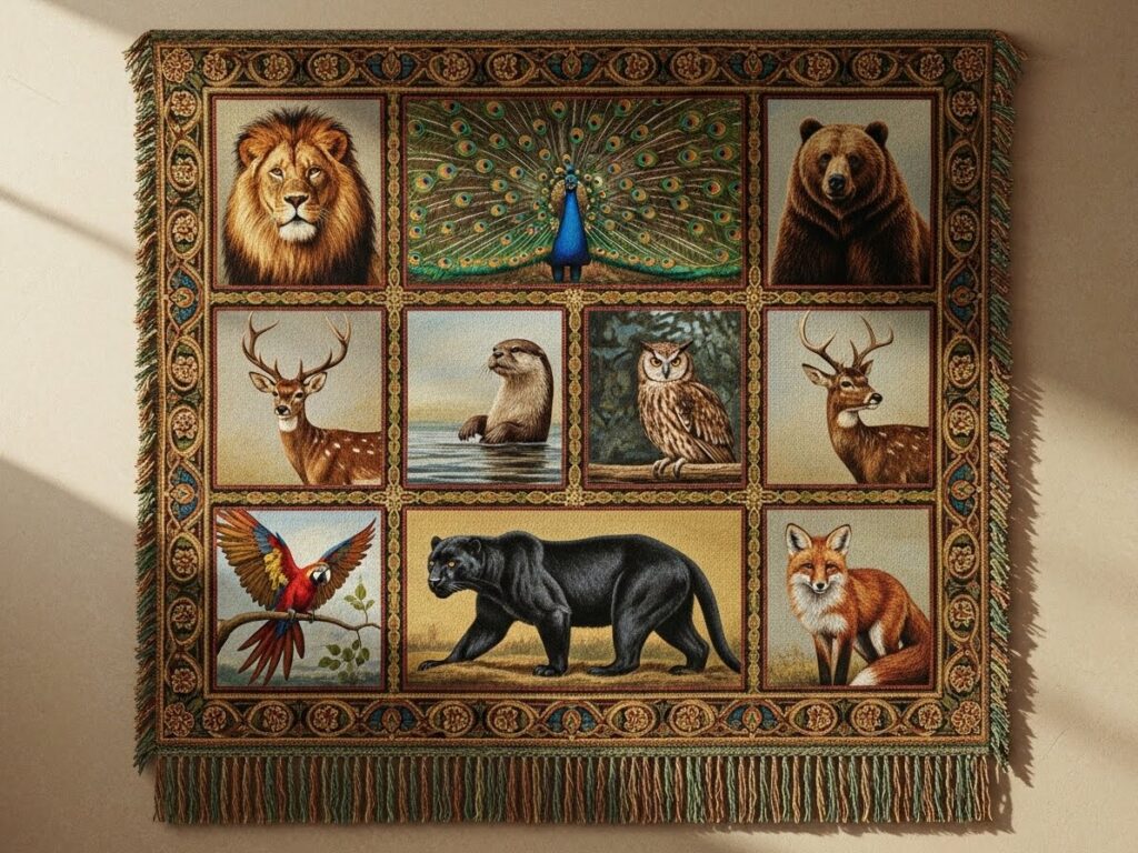 Animal Paintings Tapestry