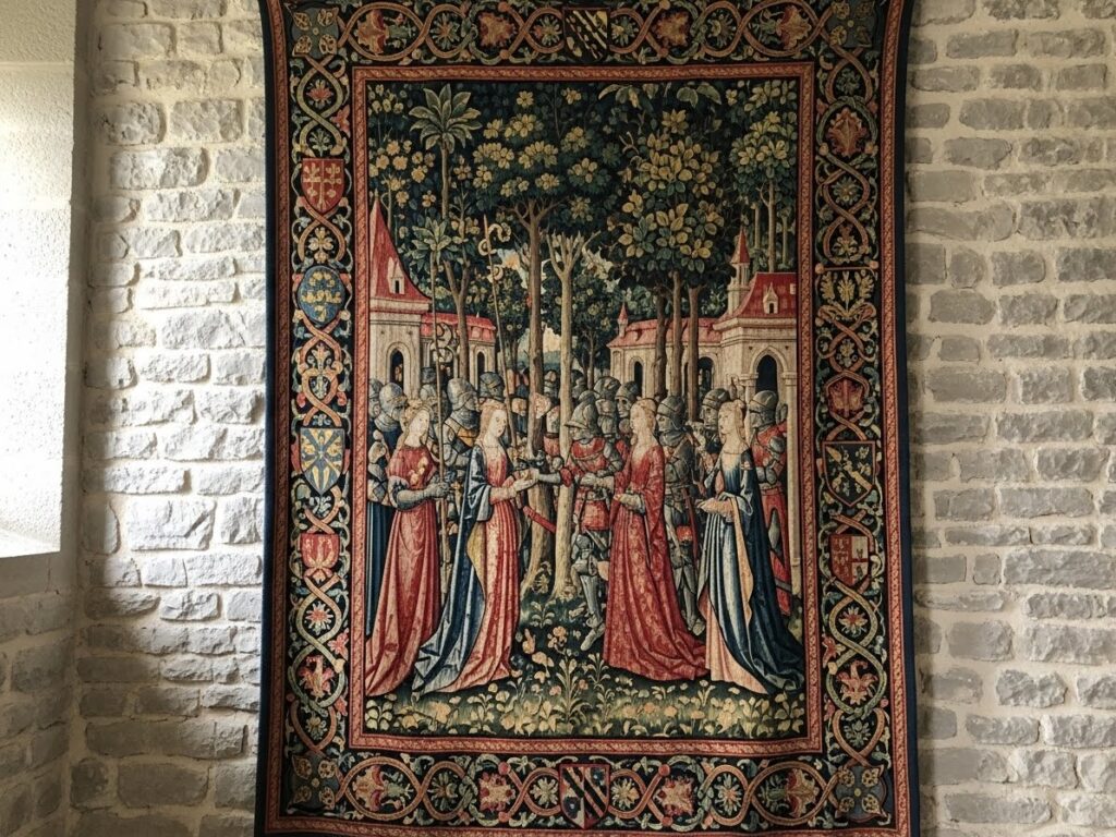 Medieval Tapestry Reprint – Historic Elegance