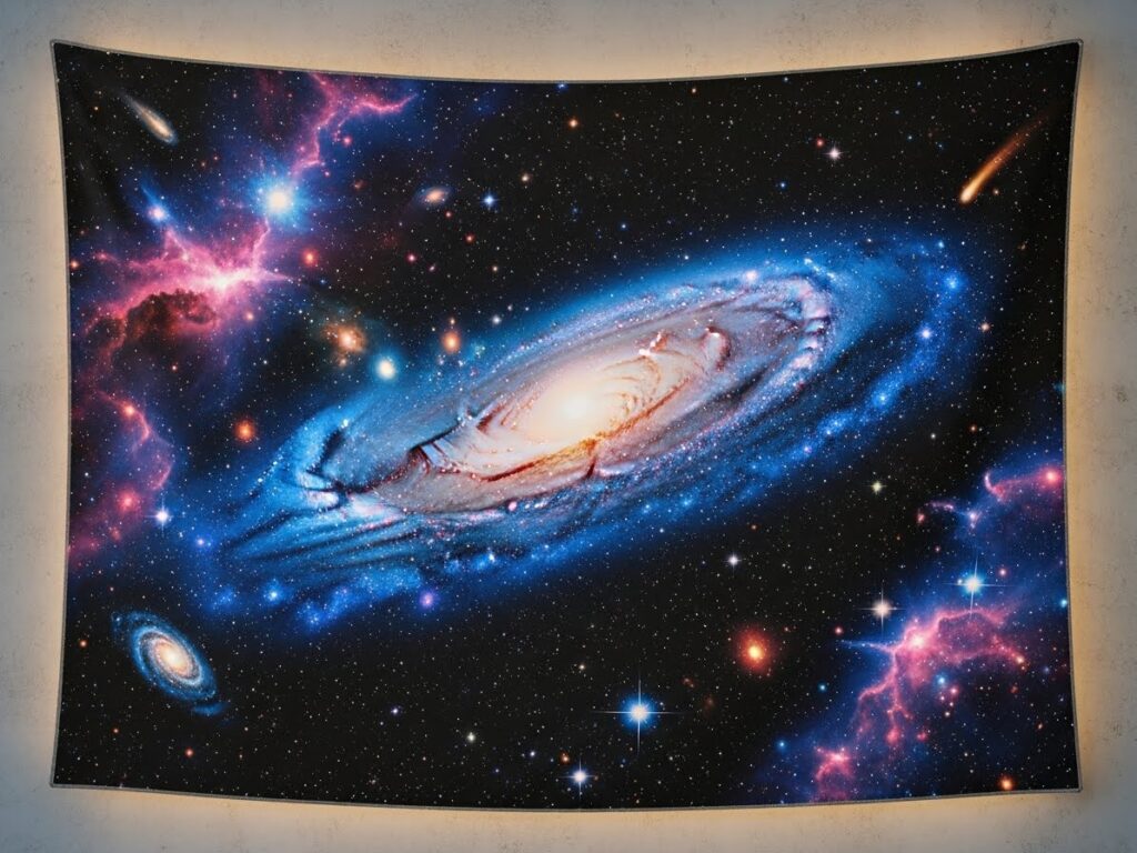 Decorative Tapestries:  Galaxy & Space Tapestry – Cosmic Room Inspiration