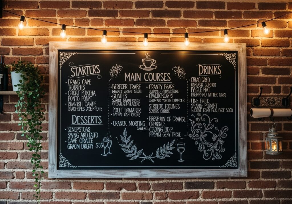 Chalkboard or Menu Board