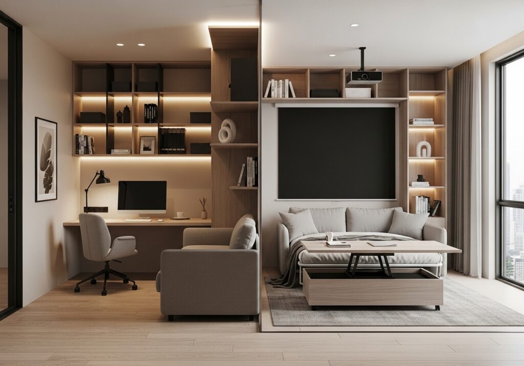 Room transforming for multiple purposes