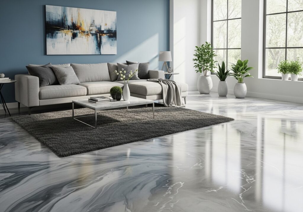 Epoxy Flooring for Living Rooms
