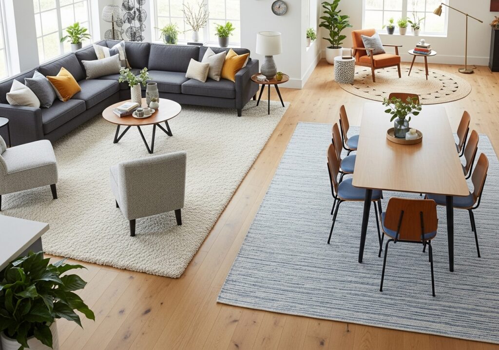 Use Rugs to Define Zones