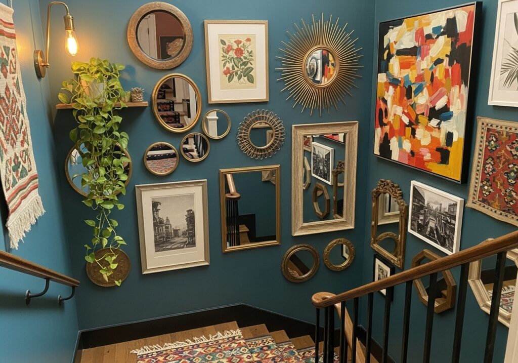 Art paired with mirrors