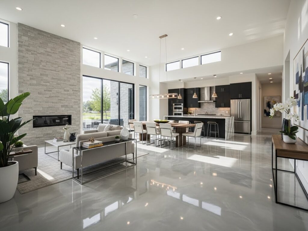 Epoxy Flooring: Perfect for Modern Open-Concept Homes