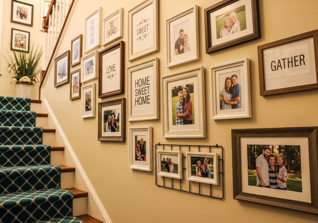  Family photos and simple text prints