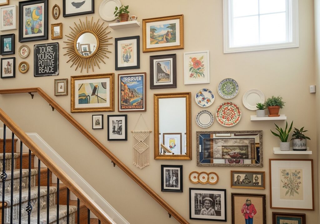 Layout that follows the stair line