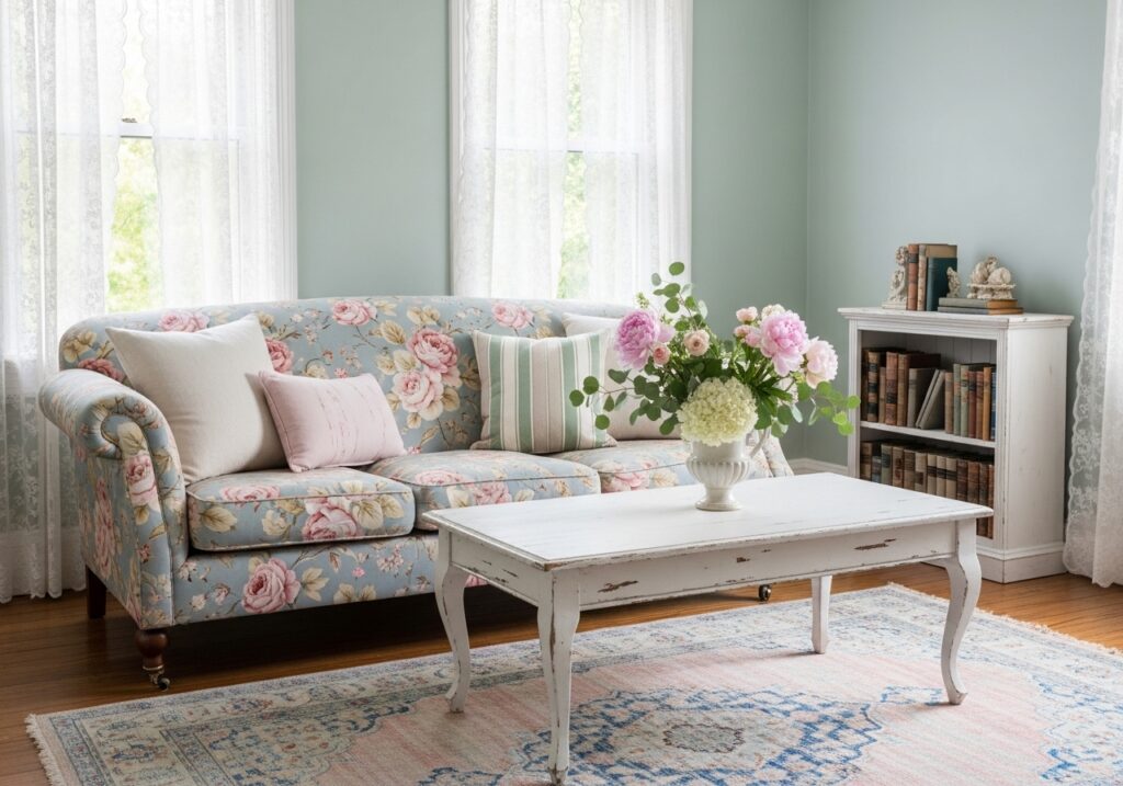 Choosing the Right Colors: Living room: Shabby Chic Ideas
