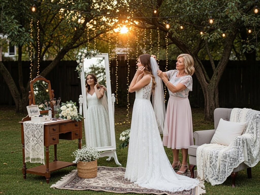 Backyard Wedding Ideas: Use Your Home as a Bridal Suite