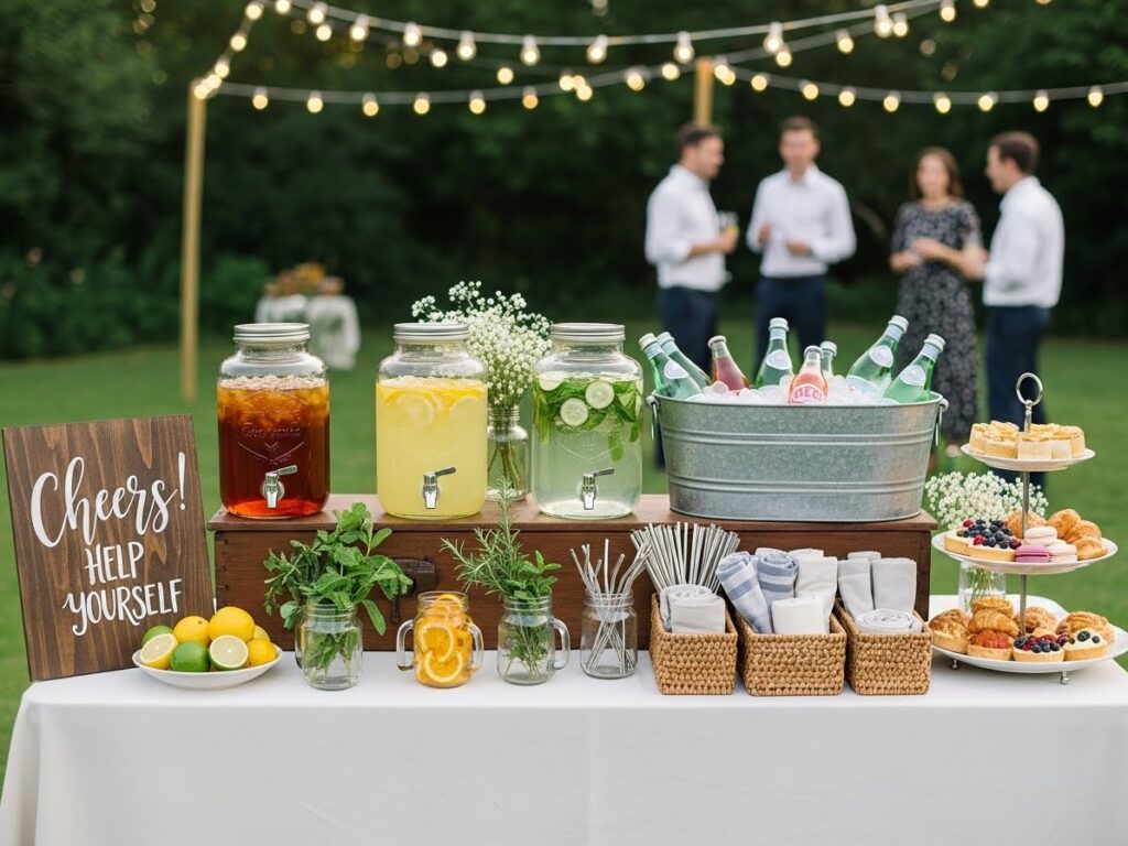Create a Well-Planned Self-Serve Drink Station