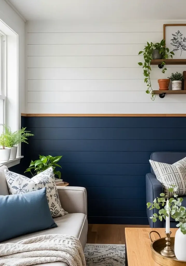 Two-Tone Shiplap Wall