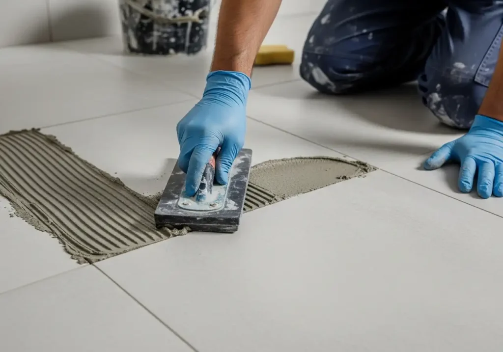  Apply Grout Evenly