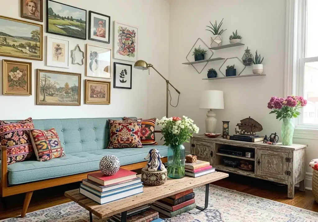 Mix Thrifted Finds with Modern Pieces