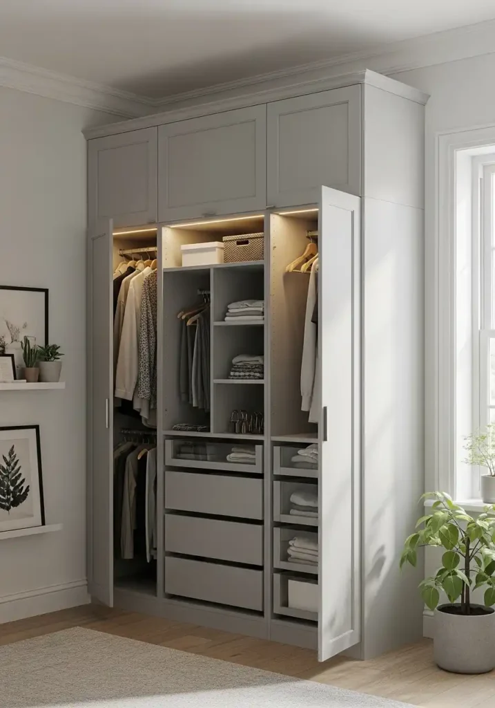  IKEA Hack Built-In Wardrobe
