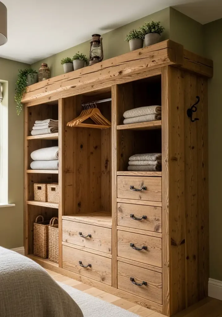  Rustic Wooden Built-Ins