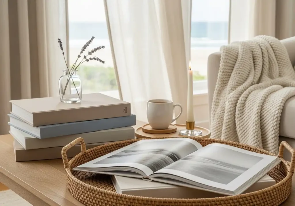 Style a Coffee Table with Books