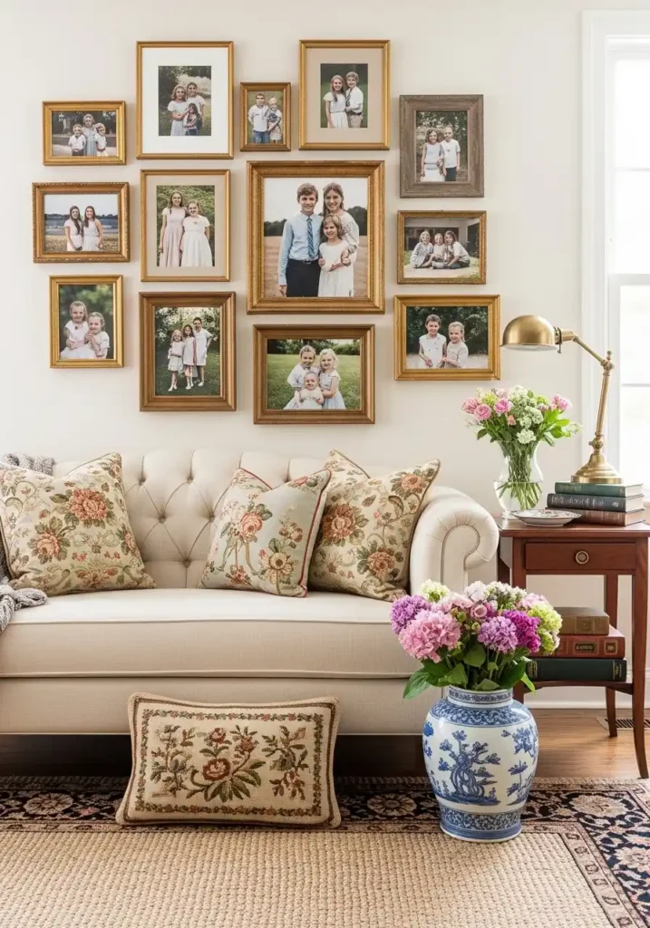 Decorate with Framed Family Photos