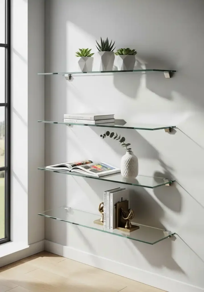  Glass Floating Shelves