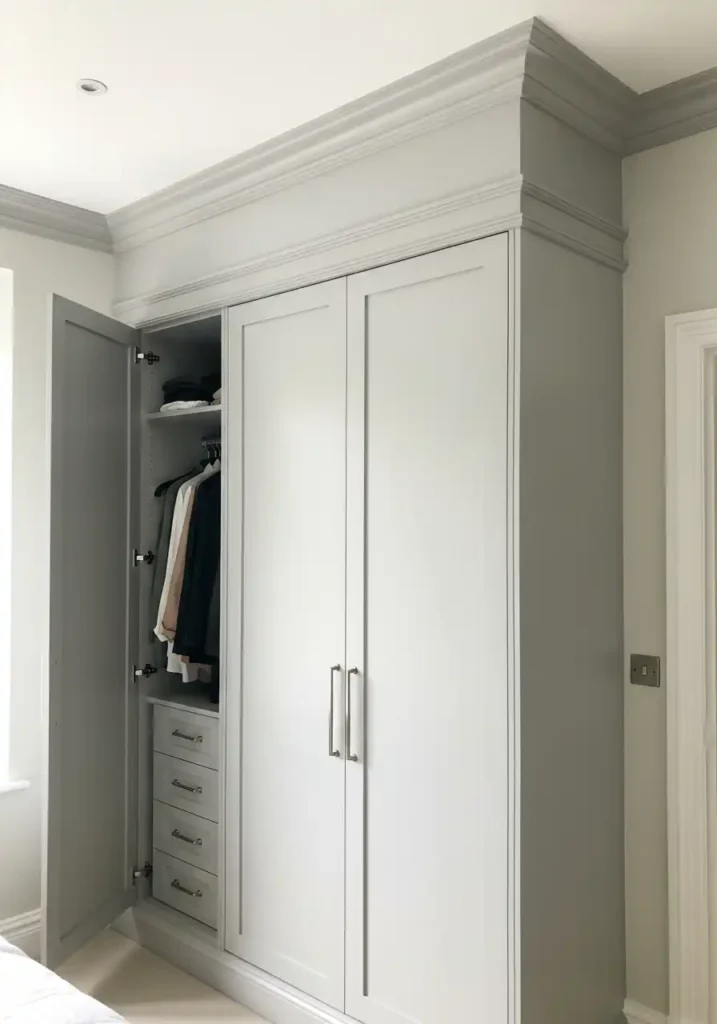  Wardrobe with Crown Molding Detail