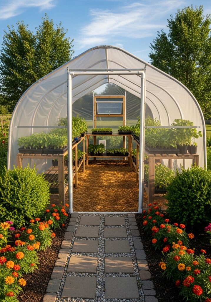 Backyard PVC Greenhouse