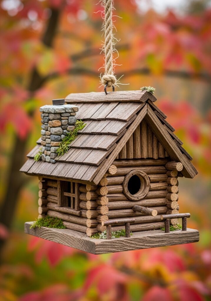 Vintage Cottage-Style Bird House