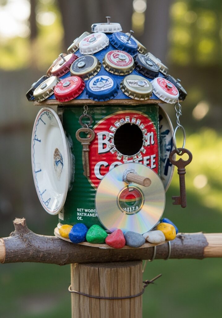 Recycled Material Bird House