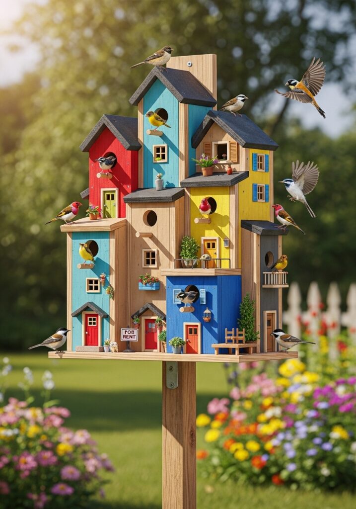 Multi-Unit Bird House