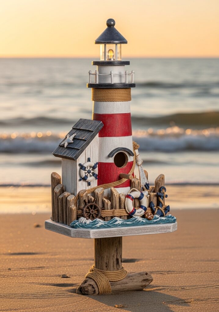 Coastal Nautical Bird House