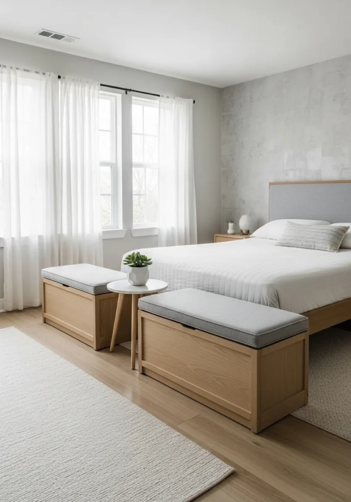 Incorporate Hidden Storage Benches