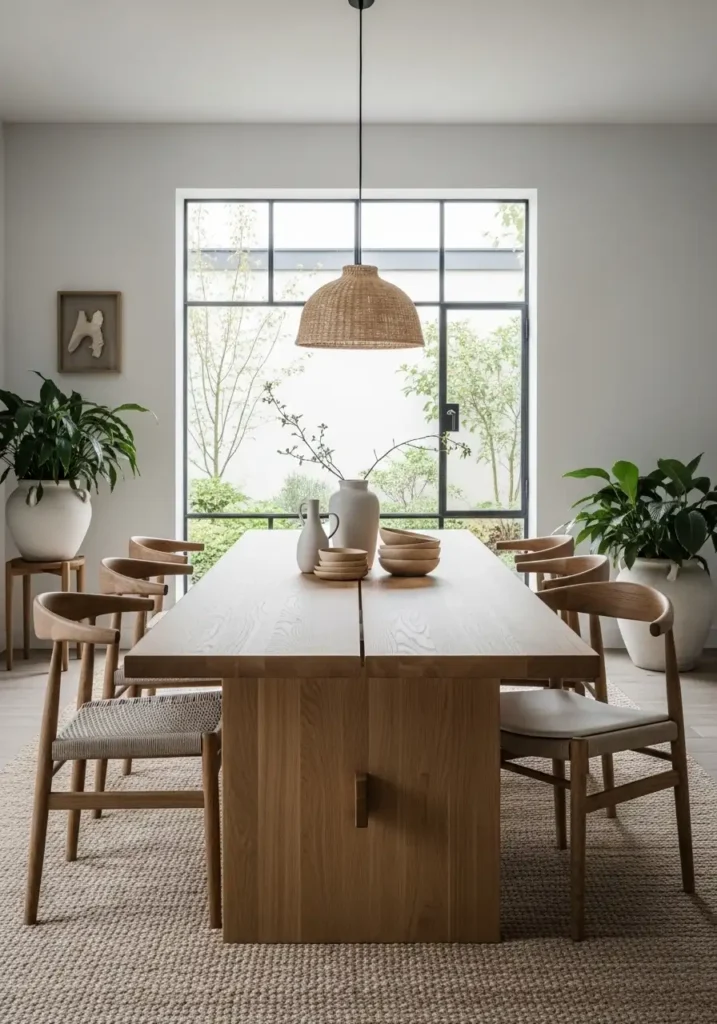 Statement Wooden Dining Table
