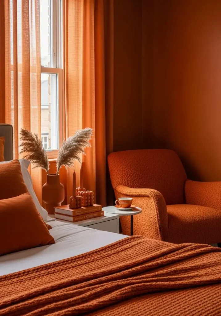 Layered Burnt Orange Textures