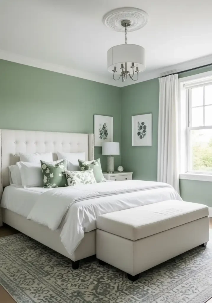 Sage Green and White Harmony