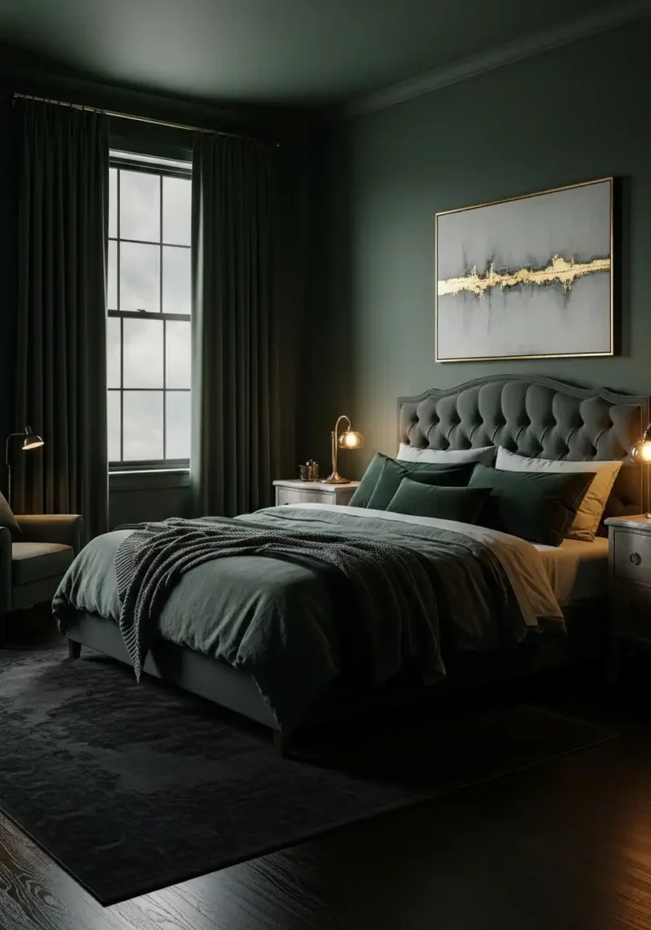 Dark Sage Green Drama