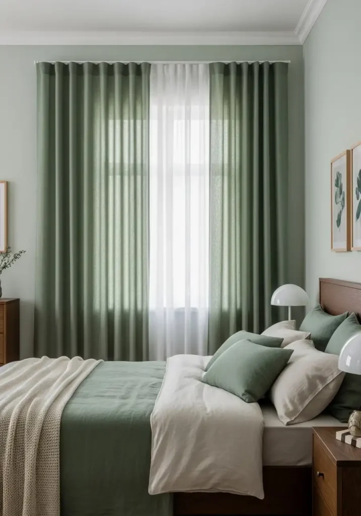 Sage Green Curtains and Drapes