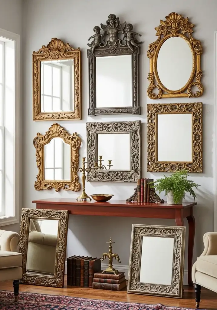 Decorative Mirrors with Ornate Frames