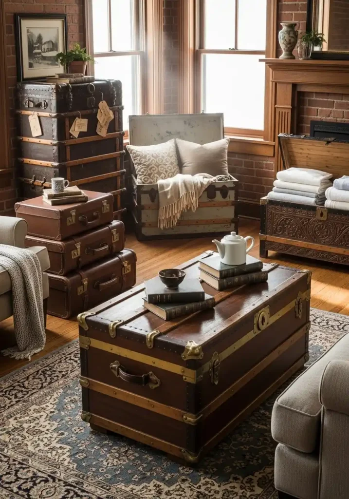 Vintage Trunks and Storage Pieces
