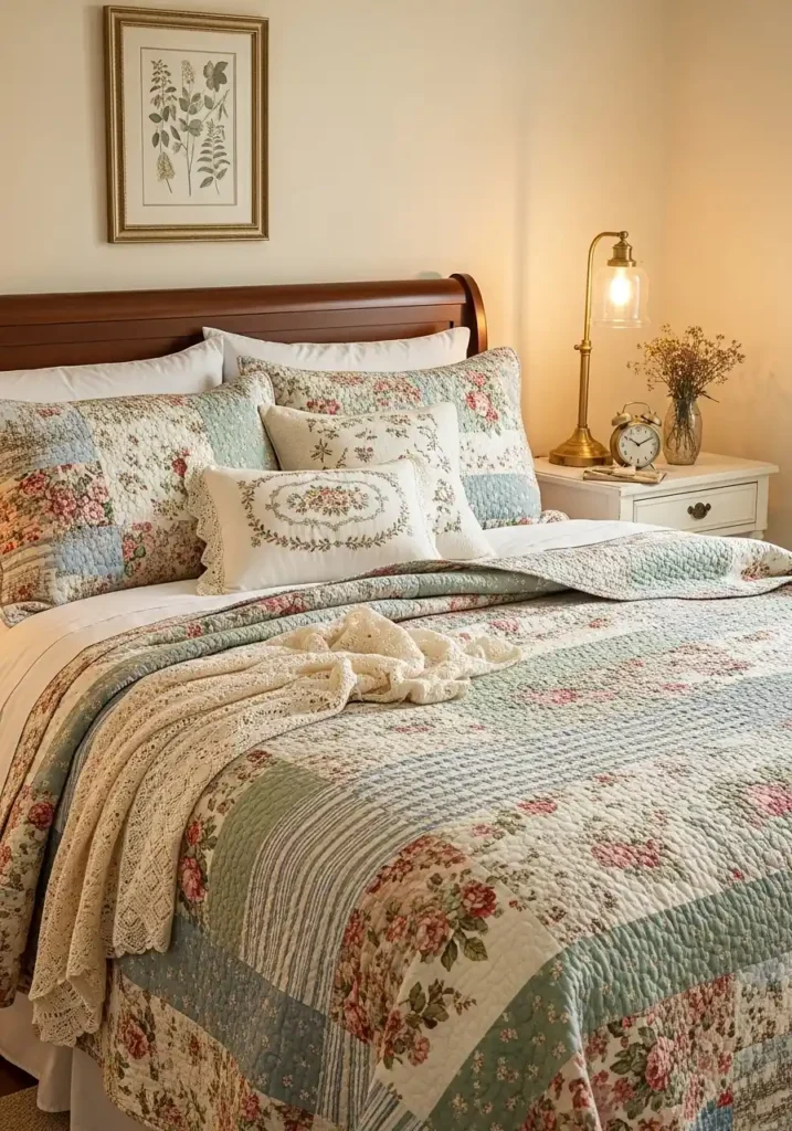 Vintage-Inspired Bedding